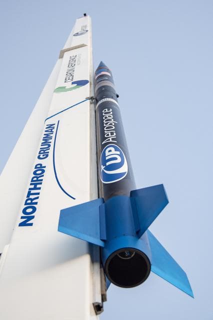 NASA image: UP Aerospace Rocket Poised for Launch from NM to Carry NASA Tech