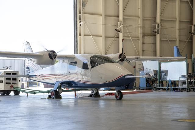 NASA image: X-57 Motor Spin Test on Aircraft Battery