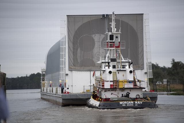 NASA image: SLS Core Stage Arrival/Rollout
