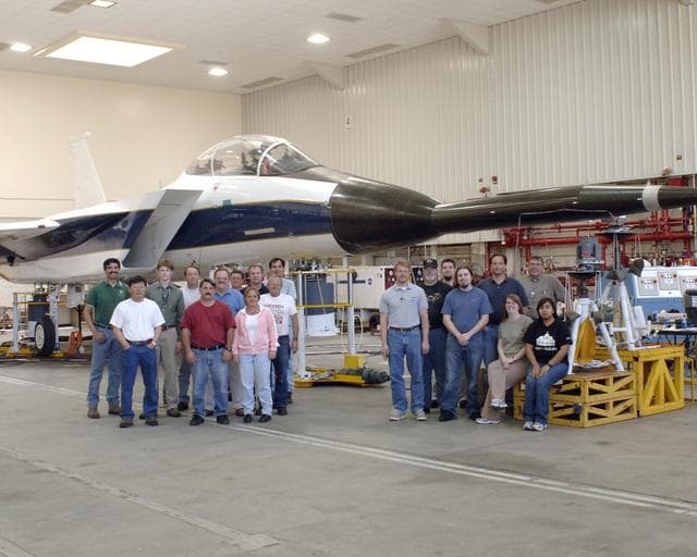 NASA image: Some of the test team for the Gulfstream Quiet Spike project assembled for a group photo on May 3, 2006