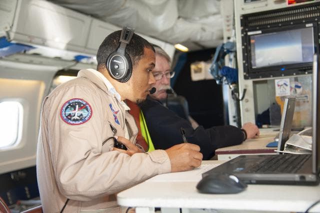NASA image: Incoming Data Aboard DC-8