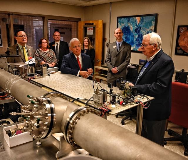 NASA image: NASA Chief Technologist Douglas Terrier Meets with Ed Wilson at NASA Day in Arkansas