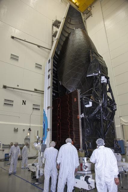 NASA image: TDRS-L Spacecraft Fairing Encapsulation
