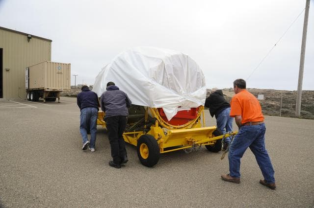 NASA image:  OCO-2 - Delta II 2nd Stage Transport
