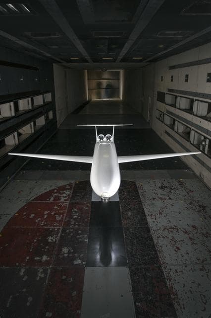 NASA image: MIT N+3 D8 1/11 Scale Model in the 14x22 Foot Subsonic Tunnel 