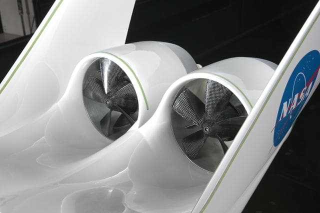 NASA image: MIT N+3 D8 1/11 Scale Model in the 14x22 Foot Subsonic Tunnel 
