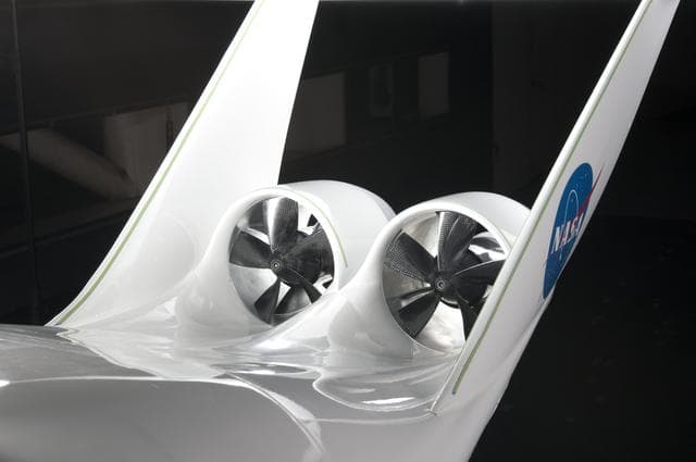NASA image: MIT N+3 D8 1/11 Scale Model in the 14x22 Foot Subsonic Tunnel 