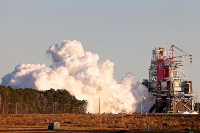 NASA image: NASA conducts a hot fire test Jan. 16, 2021