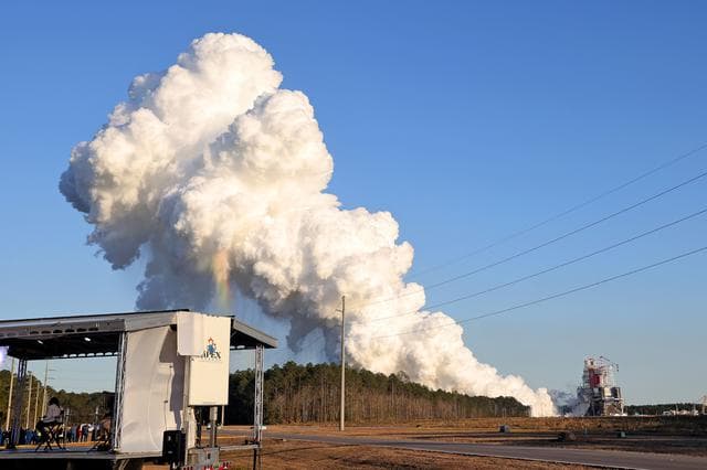 NASA image: NASA conducts a hot fire test Jan. 16, 2021