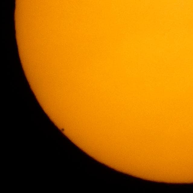 NASA image: Mercury Solar Transit