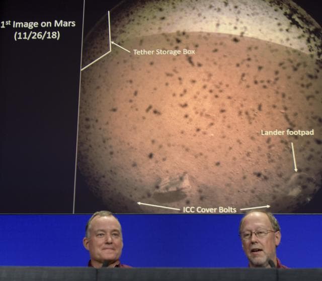 NASA image: Mars InSight Post Landing Press Conference