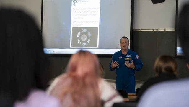 NASA image: Astronaut Ricky Arnold at University of Maryland