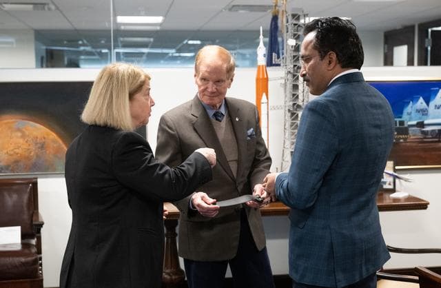 NASA image: NASA Administrator and Deputy Administrator Meet with ISRO Chair