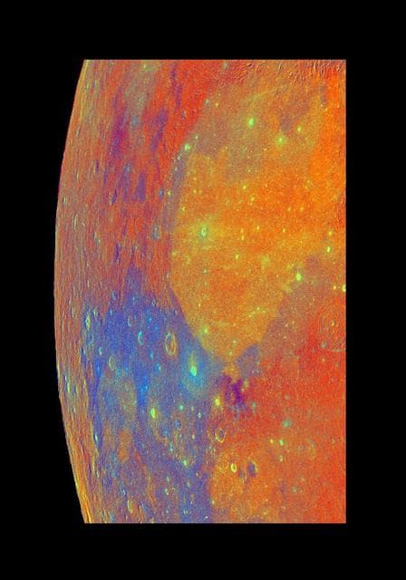 NASA image: Moon - False Color Mosaic
