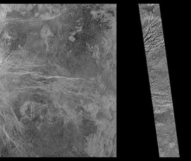 NASA image: Venus - Magellan and Arecibo Comparison
