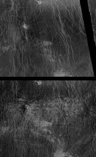 NASA image: Venus - Comparison of Left and Right Looking Views of Imdr Region
