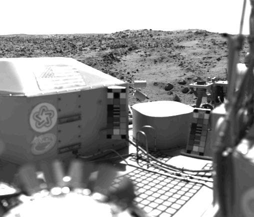 NASA image: The United States Flag Stands On The Surface Of Mars