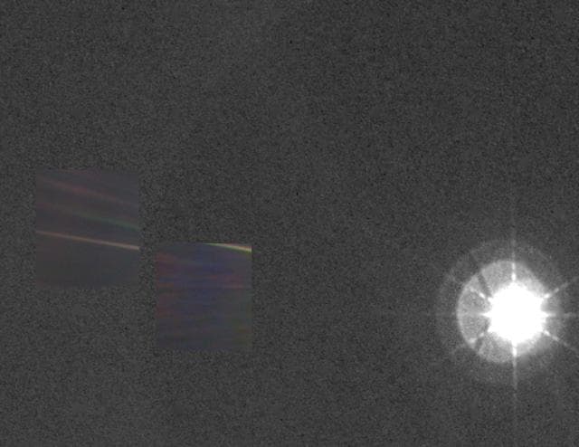 NASA image: Solar System Portrait - View of the Sun, Earth and Venus