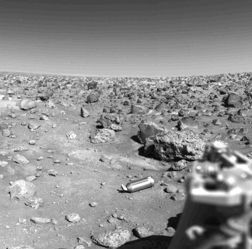 NASA image: Ejected Shroud on the Martian Surface