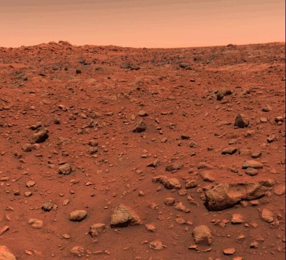 NASA image: First Color Image From Viking Lander 1
