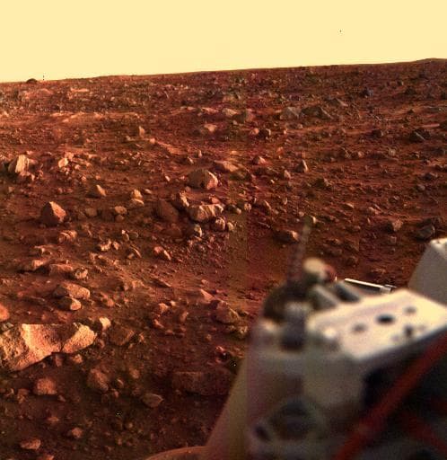 NASA image: Sunset at the Viking Lander 1 Site
