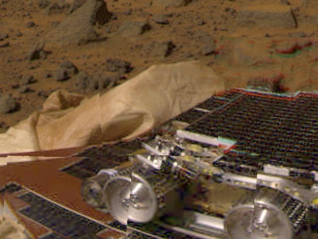 NASA image: Martian terrain near Pathfinder
