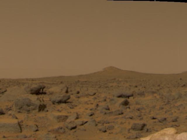 NASA image: Martian Surface & Pathfinder Airbags