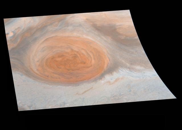 True Color of Jupiter Great Red Spot