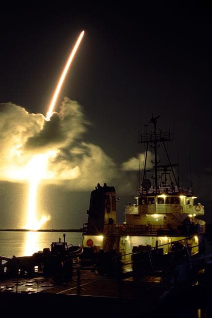 NASA image: Launch of Cassini Orbiter and Huygens Probe on Titan IV