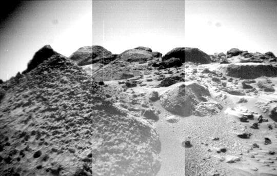 NASA image: Mosaic of Wedge, Shark, Half-Dome, Moe and Flat