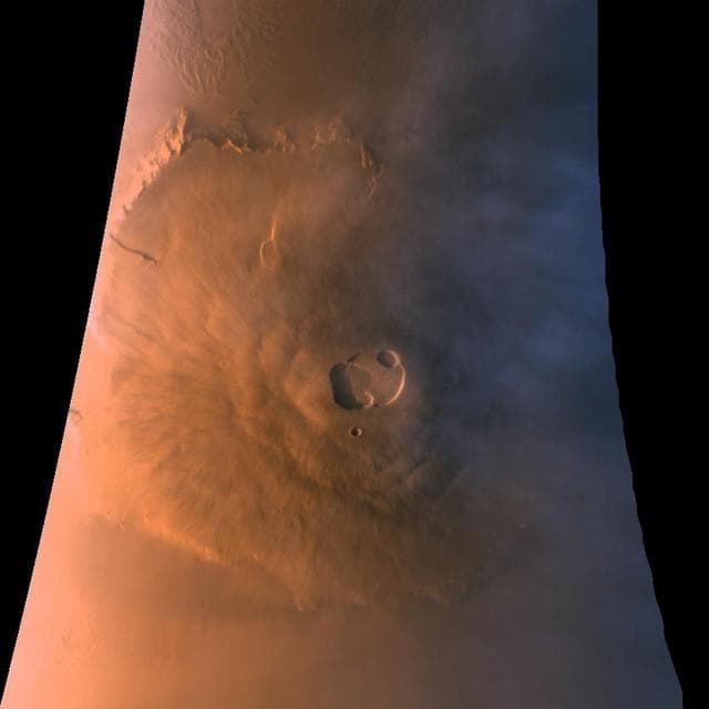 NASA image: Olympus Mons in Color