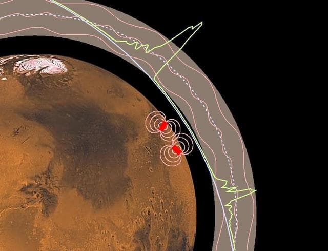 NASA image: Magnetic Anomalies on Mars