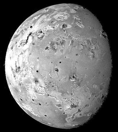 NASA image: Topography of Io