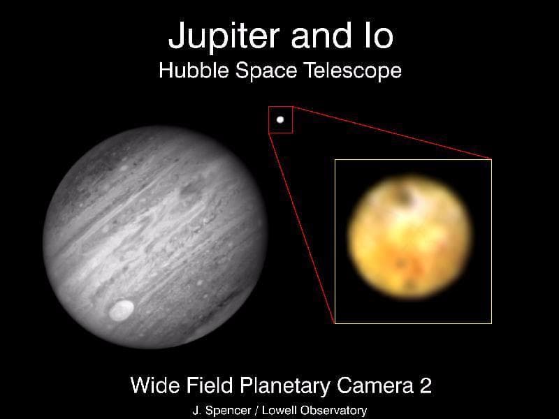 NASA image: Hubble Space Telescope Resolves Volcanoes on Io