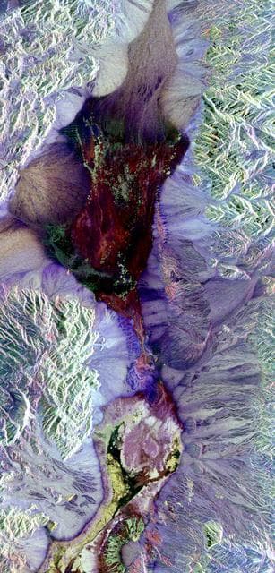NASA image: Color Image of Death Valley, California from SIR-C
