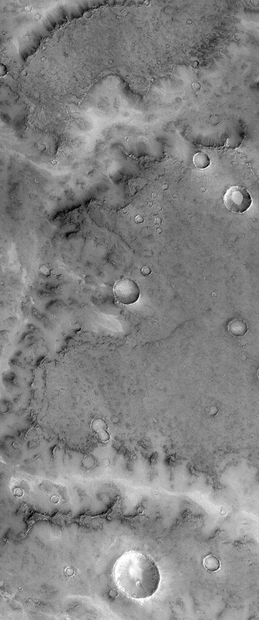 NASA image: Mars Water: Valley Networks