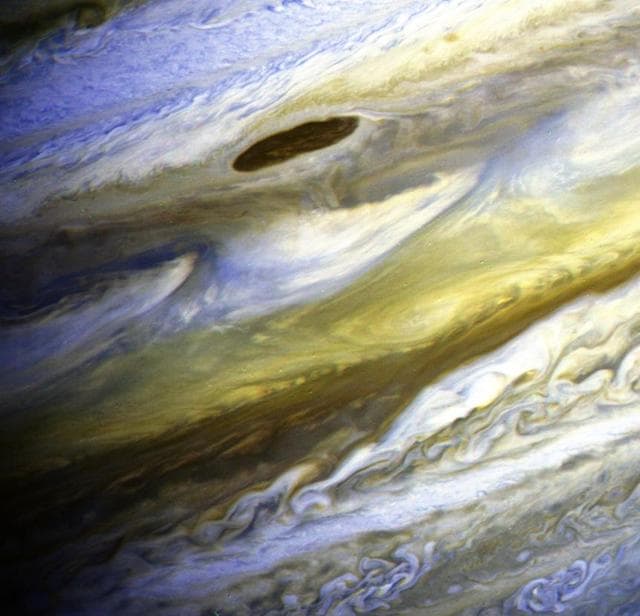 NASA image: Jupiter Equatorial Zone in Exaggerated Color