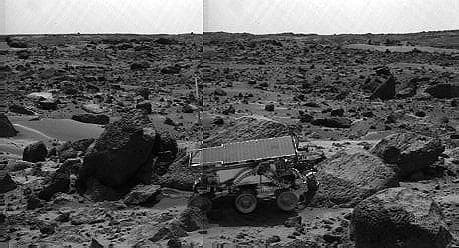 NASA image: Sojourner APXS at Moe - Left Eye