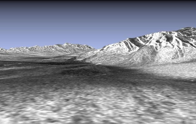 NASA image: Space Radar Image of Death Valley in 3-D