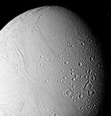 NASA image: Surface of Enceladus