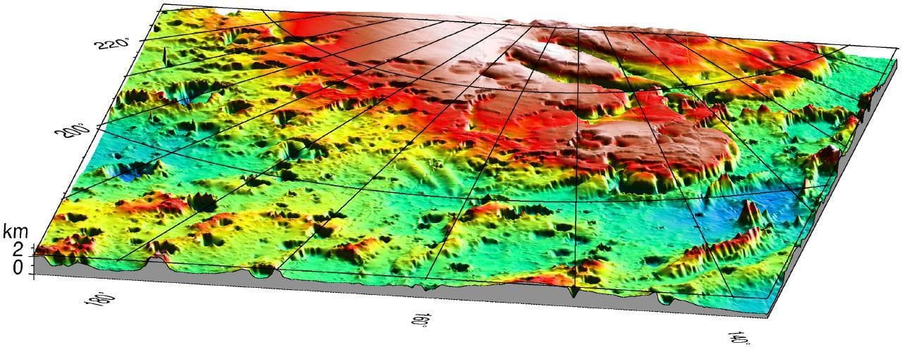 NASA image: Mars 98 Polar landing site