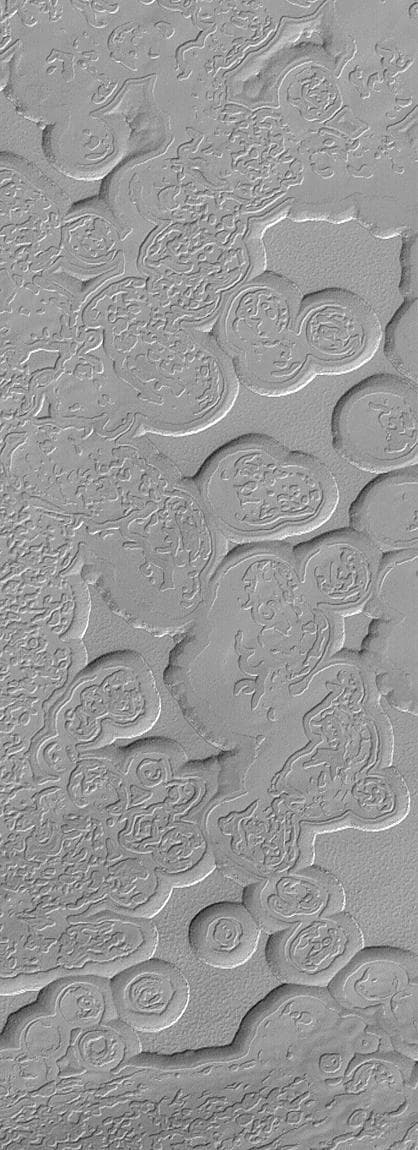NASA image: Martian "Swiss Cheese"