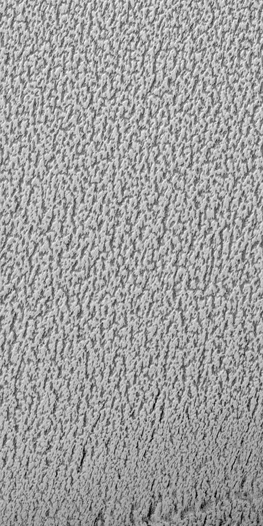 NASA image: "Cottage Cheese" Texture on the Martian North Polar Cap in Summer