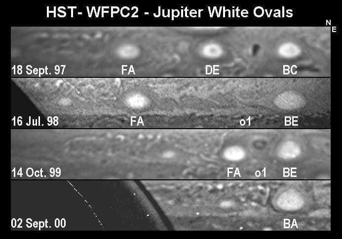 NASA image: Oval Storms Merging on Jupiter