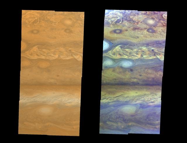 NASA image: Atmospheric Motion in Jupiter Northern Hemisphere