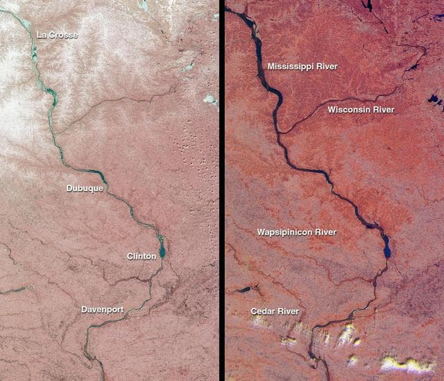 NASA image: Spring Flooding on the Mississippi