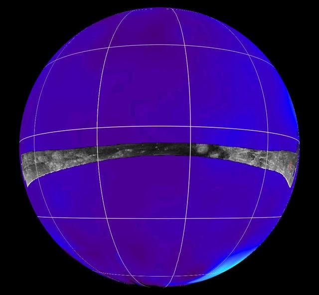 NASA image: Radar Swath of Oct. 28, 2005, Titan Flyby