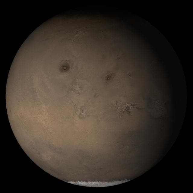NASA image: Mars at Ls 230°: Tharsis