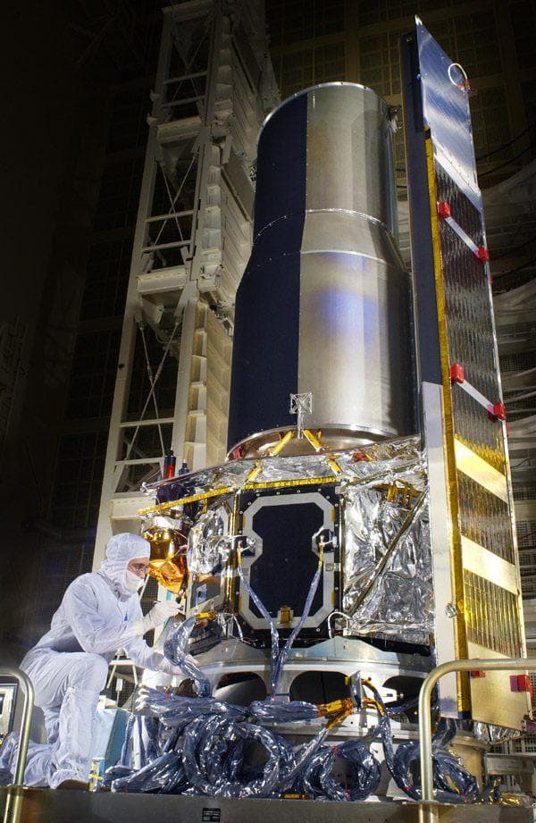 NASA image: Finishing Touches for Space Infrared Telescope Facility SIRTF
