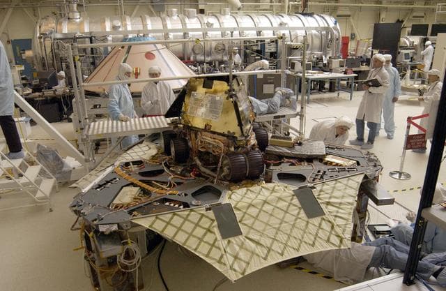 NASA image: Rover 1 and Lander